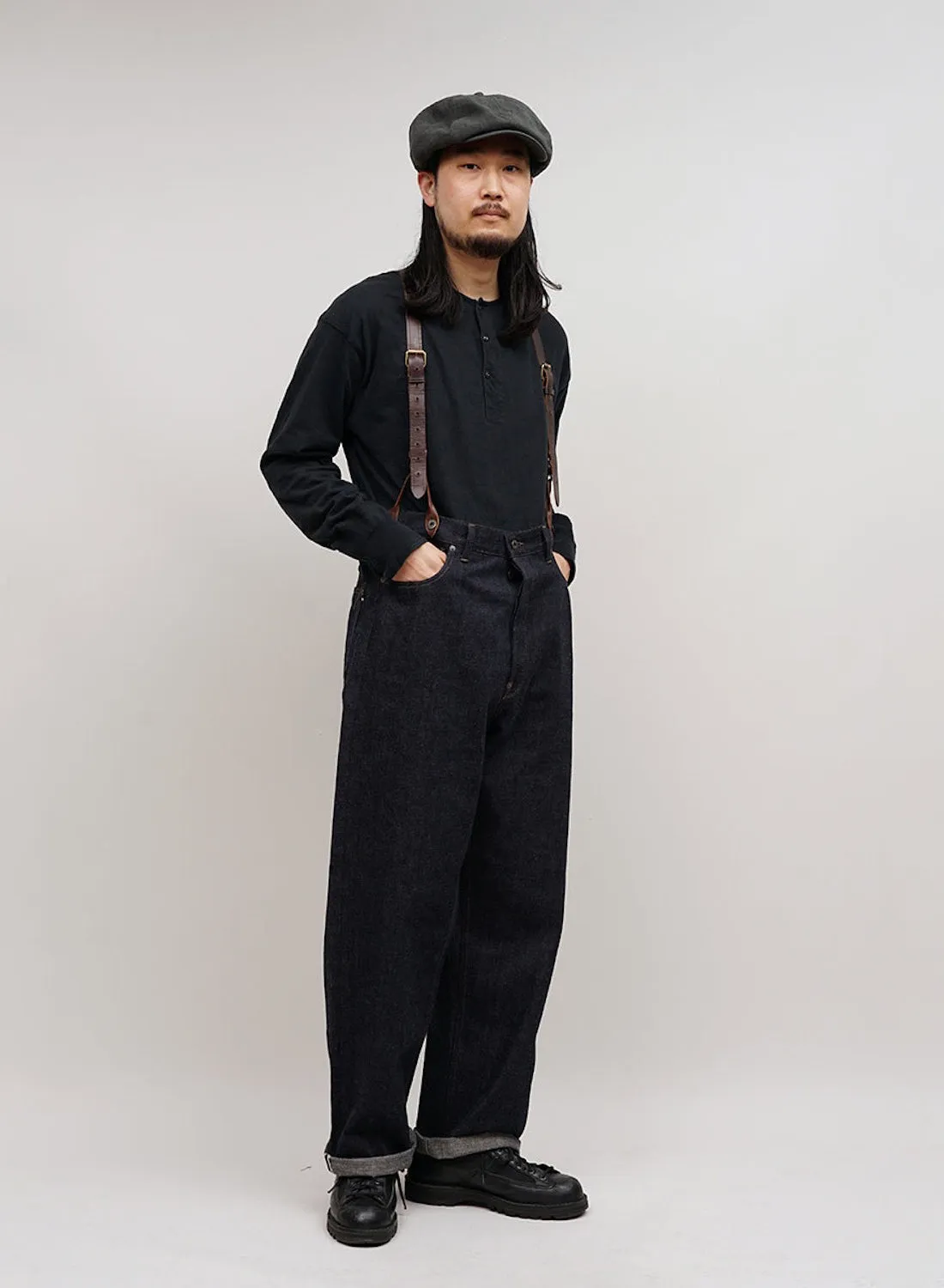 Railman Denim Pant in Indigo sold by Nigel Cabourn product image thumbnail 2