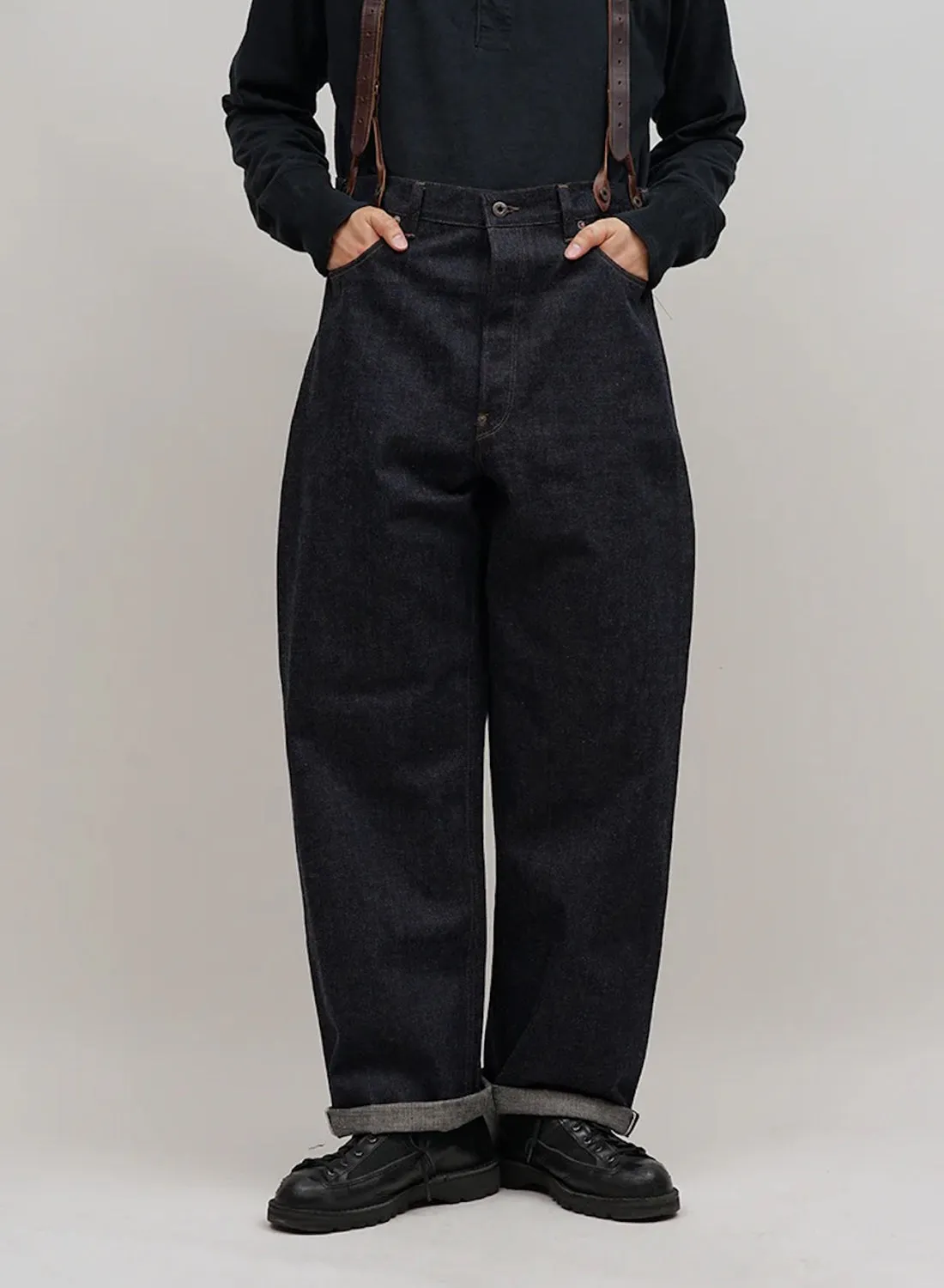 Railman Denim Pant in Indigo sold by Nigel Cabourn product image thumbnail 4