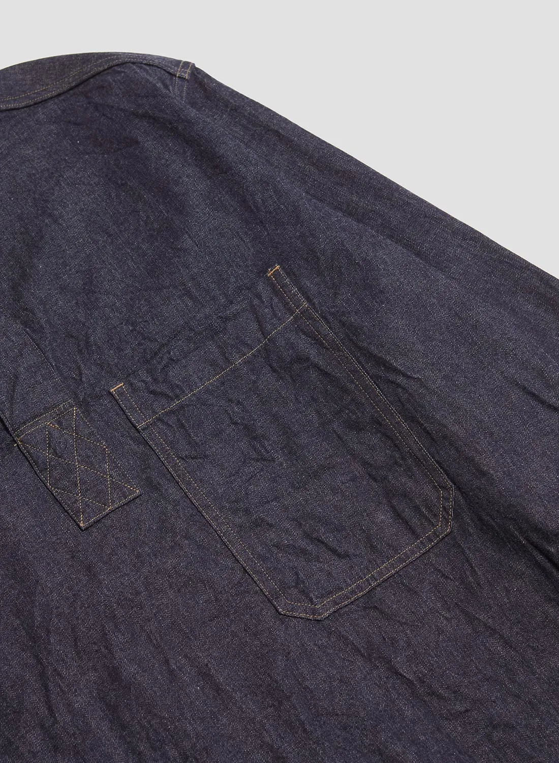 Pullover Shirt 10oz Denim in Indigo sold by Nigel Cabourn product image thumbnail 5
