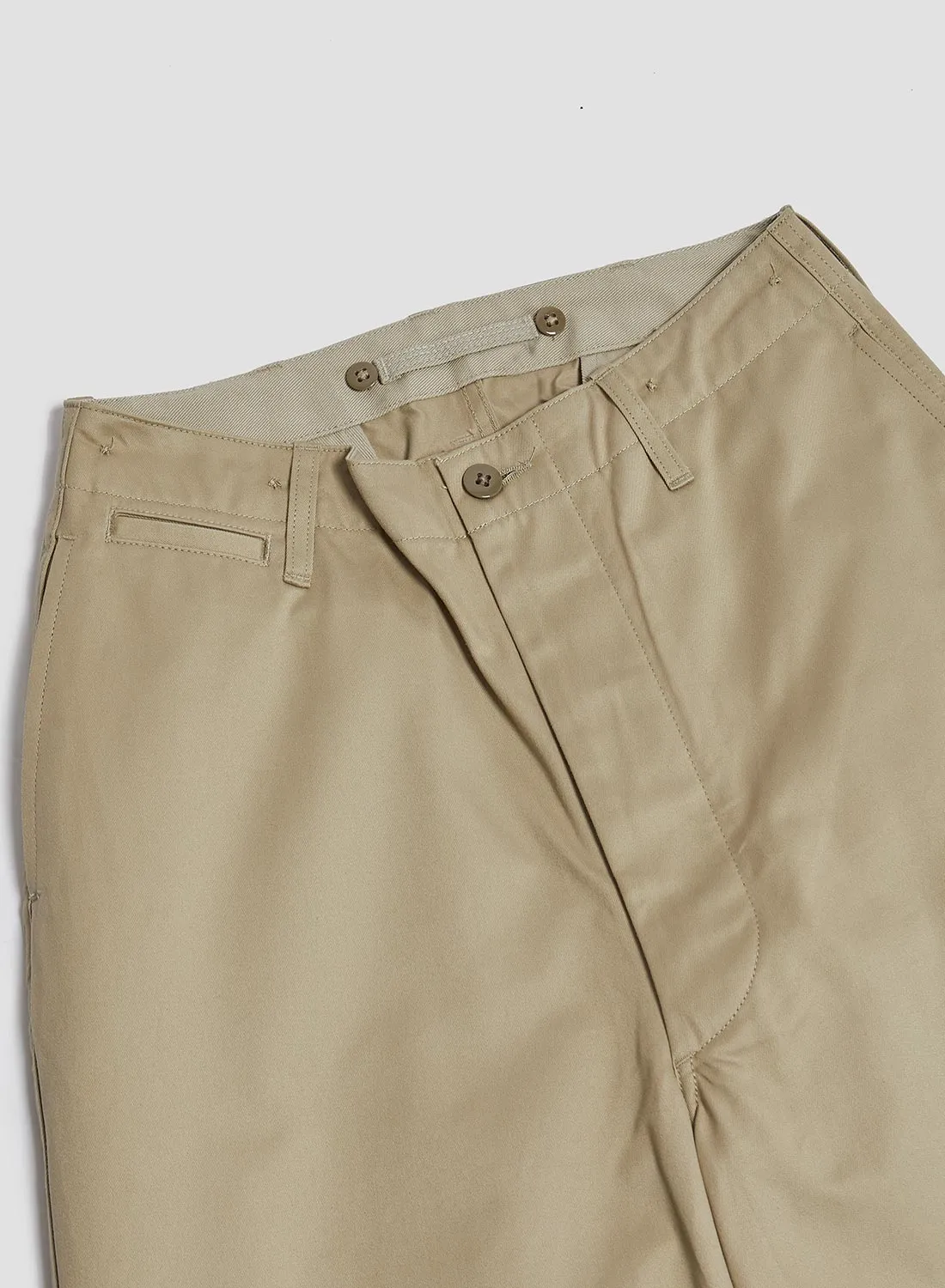 New Basic Chino Pant in Light Beige sold by Nigel Cabourn product image thumbnail 3