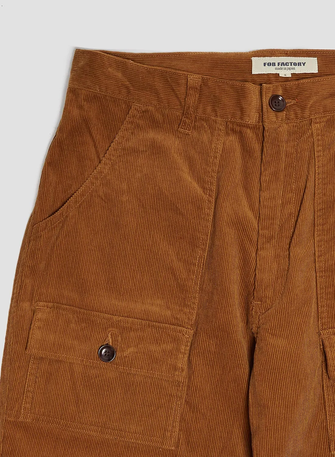 FOB Factory Corduroy Bush Pants Khaki sold by Nigel Cabourn product image thumbnail 5