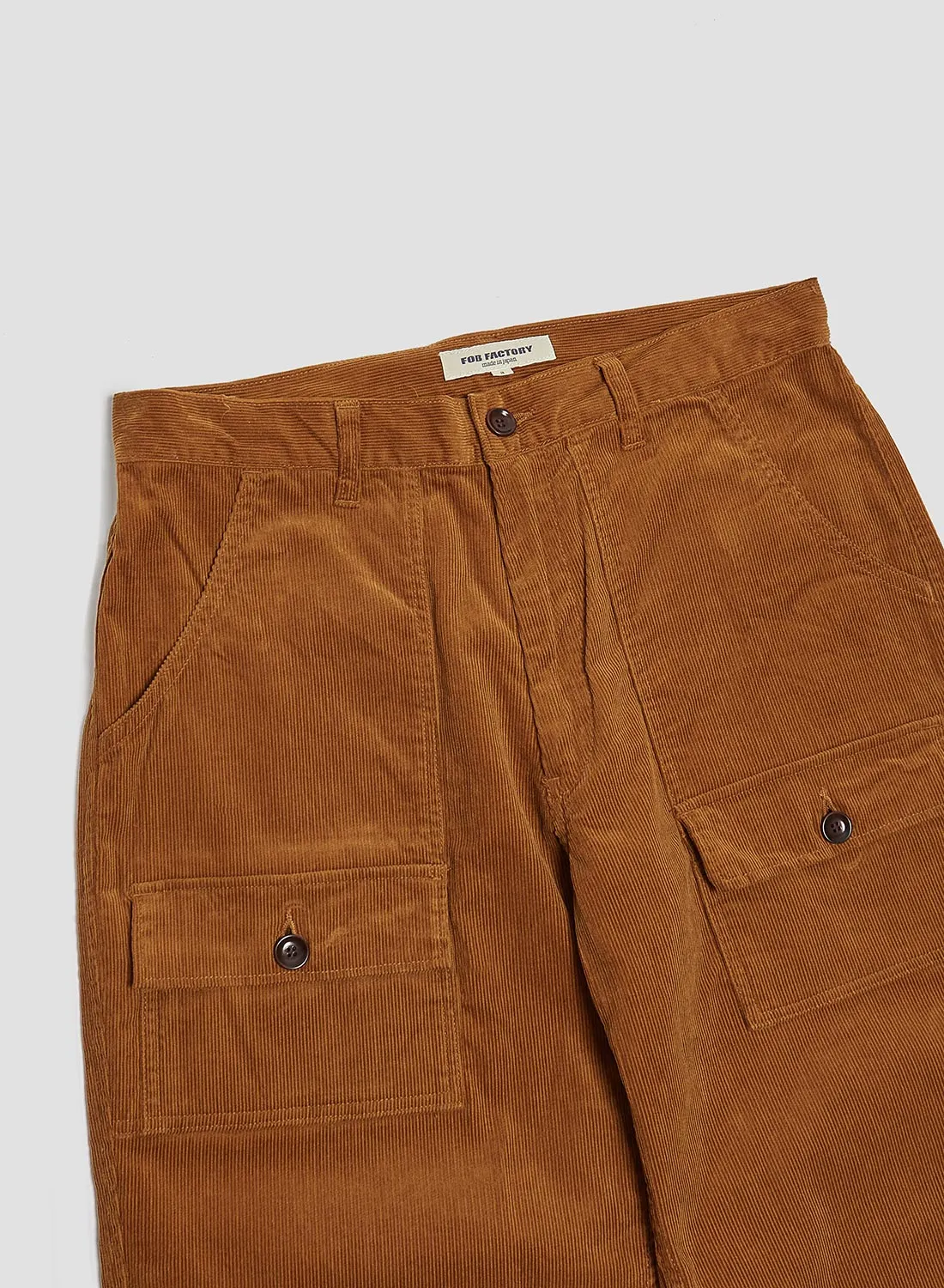FOB Factory Corduroy Bush Pants Khaki sold by Nigel Cabourn product image thumbnail 2