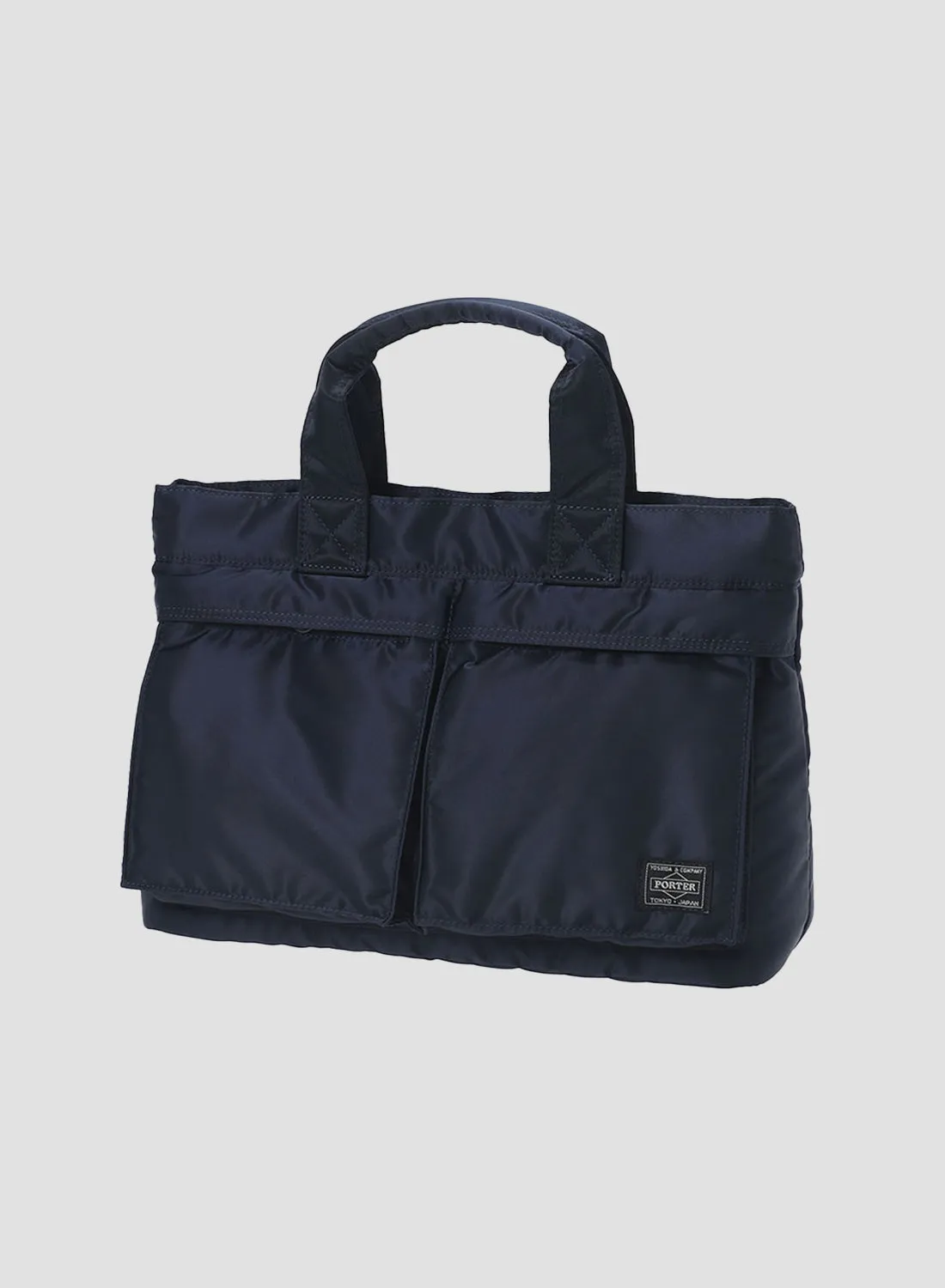 Porter-Yoshida & Co Tanker Tote Bag in Iron Blue sold by Nigel Cabourn