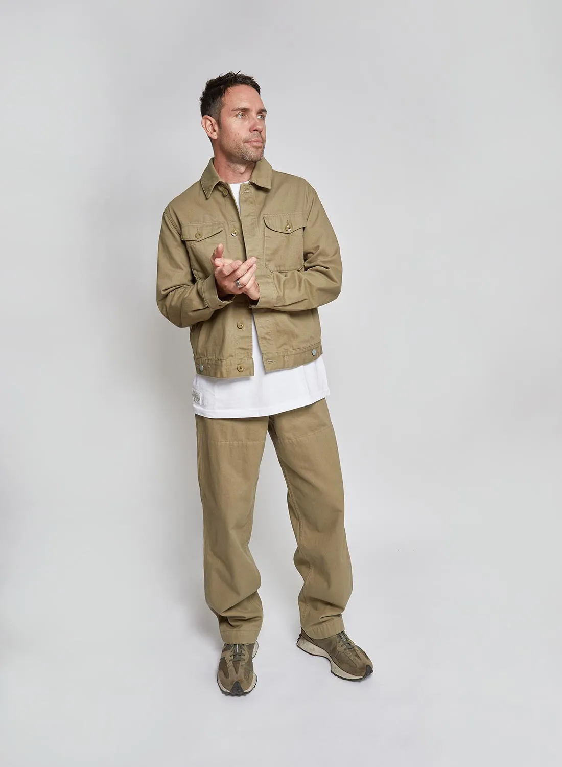 6 Pocket Pant Heavy Cotton in Army sold by Nigel Cabourn product image thumbnail 2