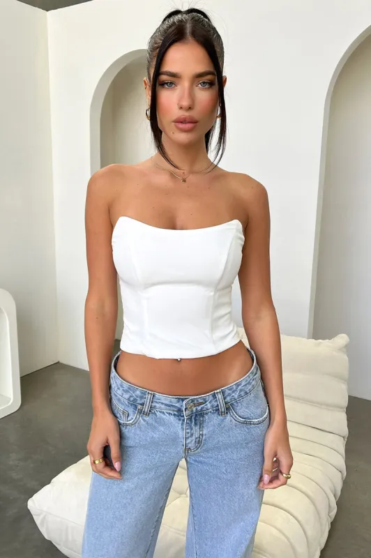 Lane Corset - White sold by Thats So Fetch
