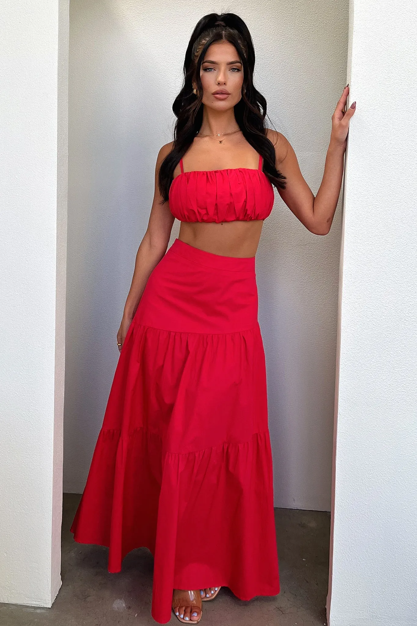 Lateisha Crop - Red sold by Thats So Fetch product image thumbnail 4