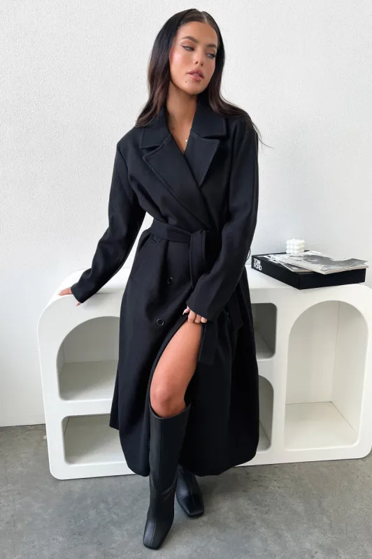 Odelia Coat - Black sold by Thats So Fetch