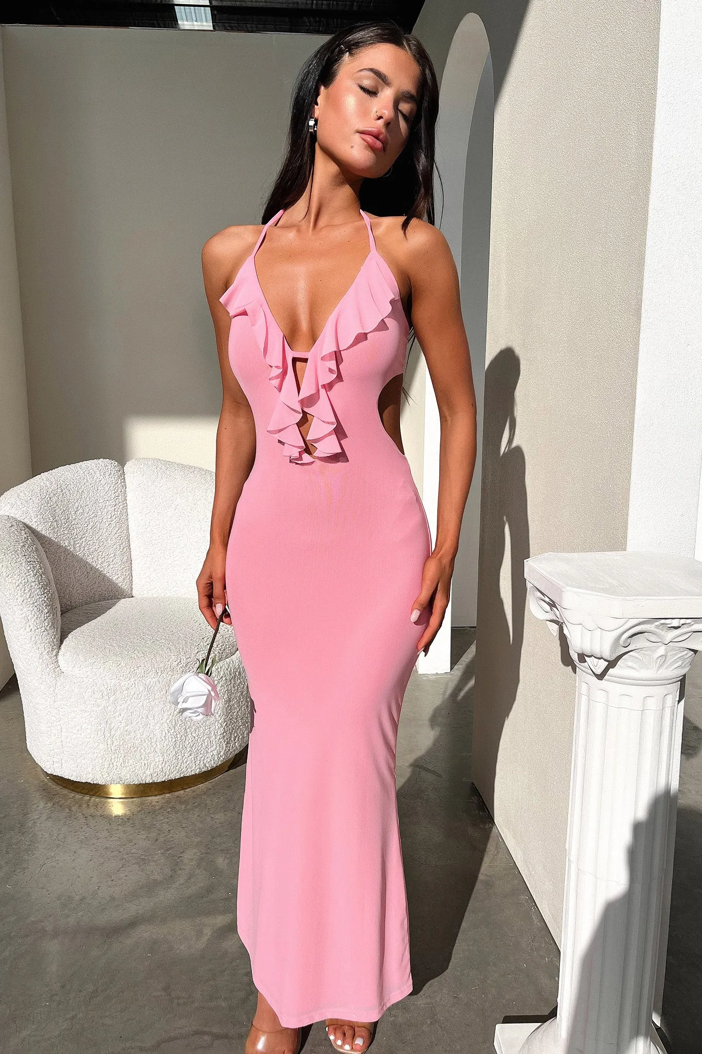 Zaric Maxi Dress - Pink sold by Thats So Fetch product image thumbnail 4