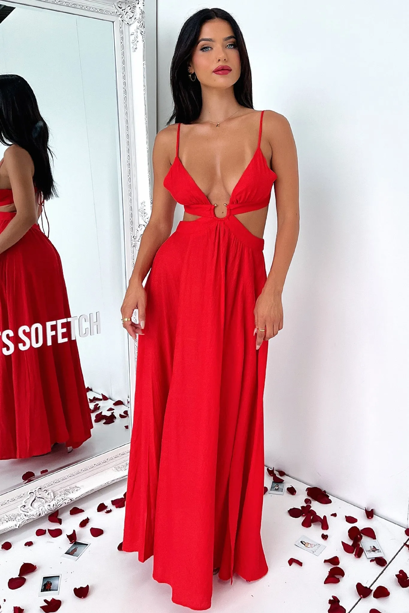 Kritika Maxi Dress - Red sold by Thats So Fetch product image thumbnail 4