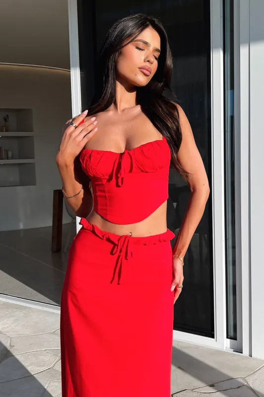 Nakia Top - Red sold by Thats So Fetch