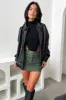 Zeroni Faux Leather Bomber Jacket - Black sold by Thats So Fetch