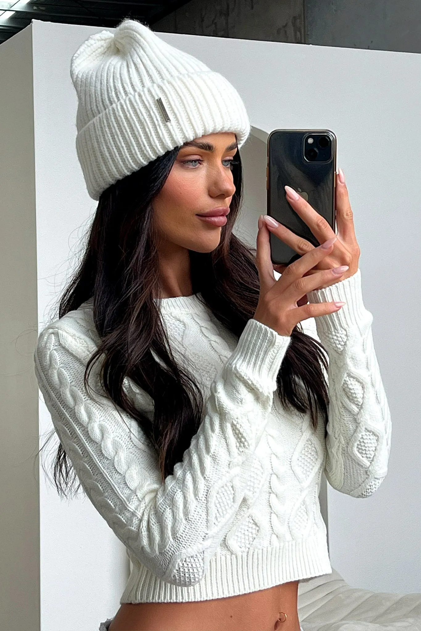 Luna Beanie - White sold by Thats So Fetch