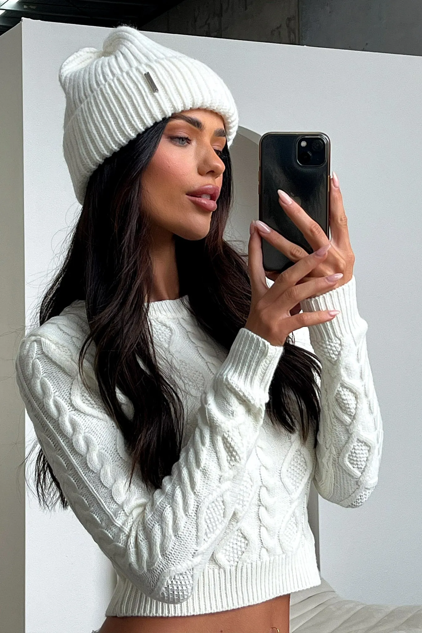 Luna Beanie - White sold by Thats So Fetch product image thumbnail 5