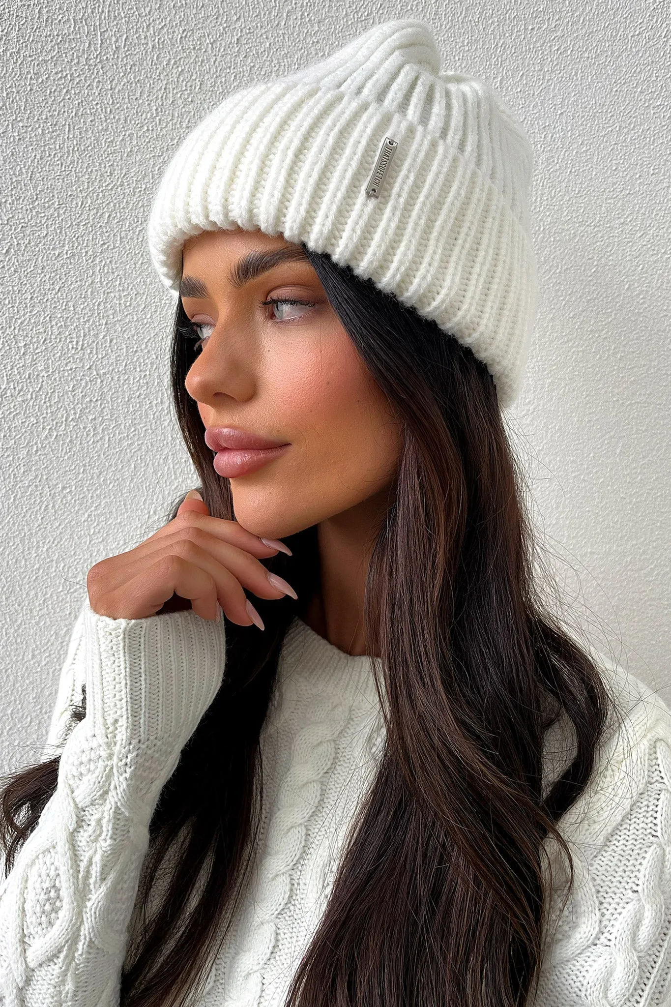 Luna Beanie - White sold by Thats So Fetch product image thumbnail 2