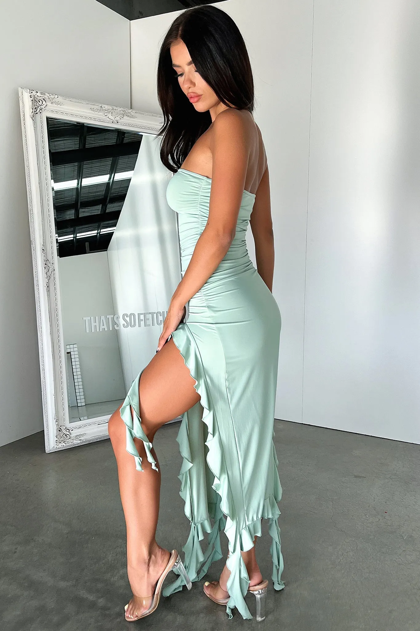 Lioness Rendezvous Strapless Dress - Seafoam sold by Thats So Fetch product image thumbnail 5