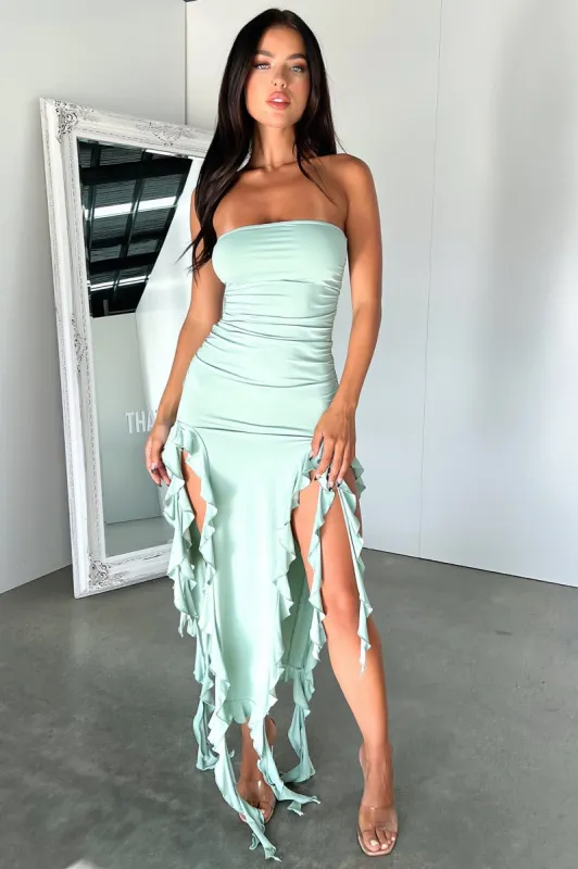 Lioness Rendezvous Strapless Dress - Seafoam sold by Thats So Fetch