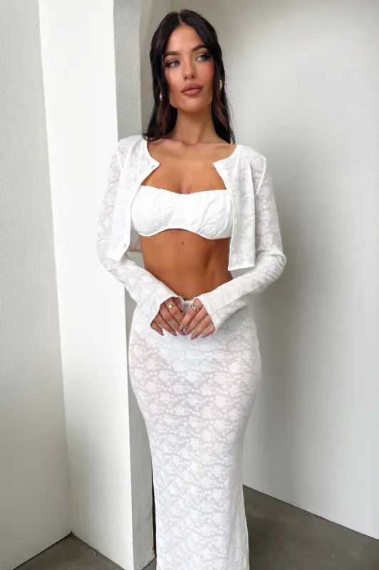 Renoir Maxi Skirt - White sold by Thats So Fetch