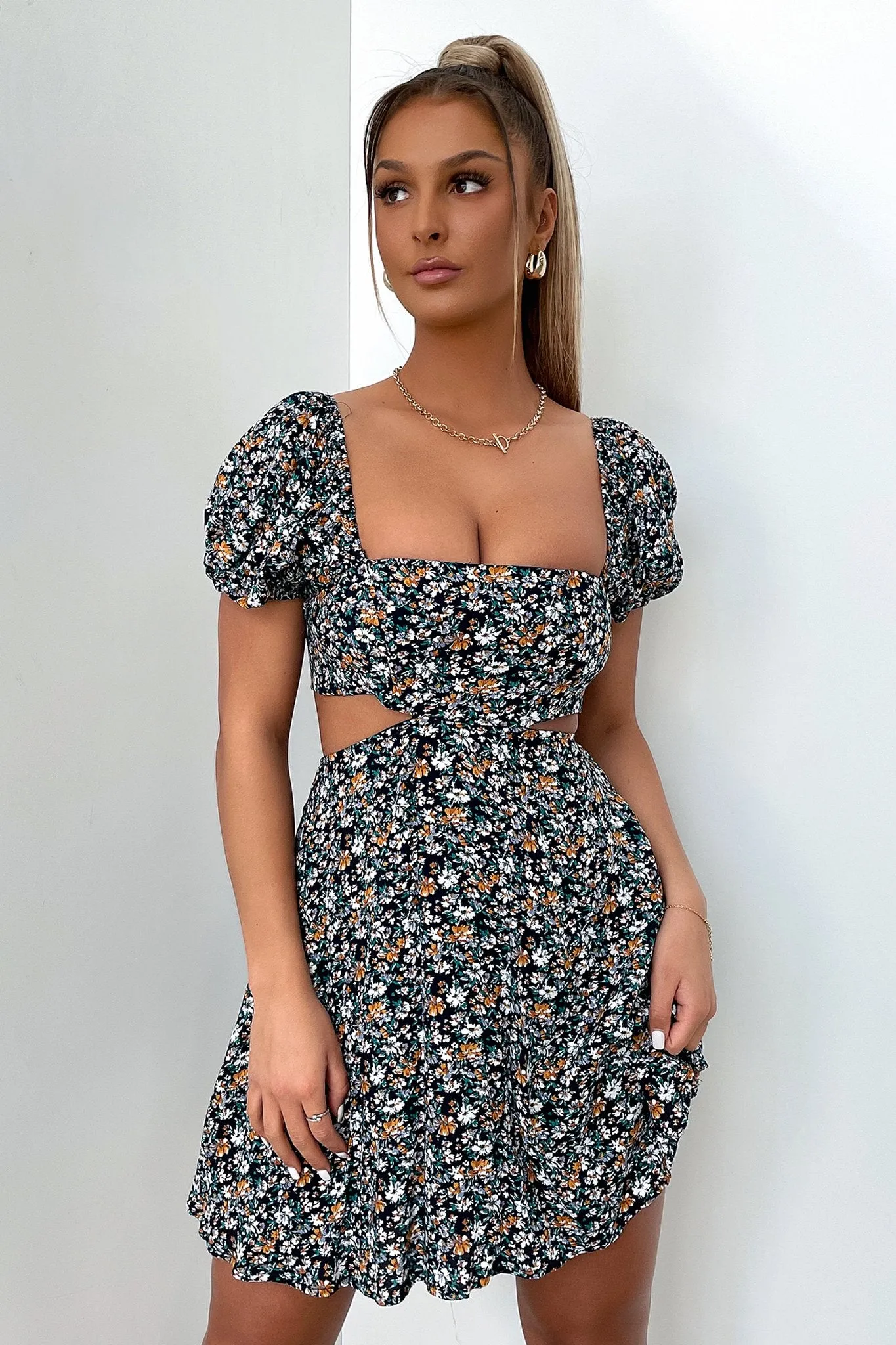 Tracey Dress - Navy Floral sold by Thats So Fetch product image thumbnail 3