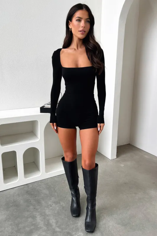 Anetta Playsuit - Black sold by Thats So Fetch