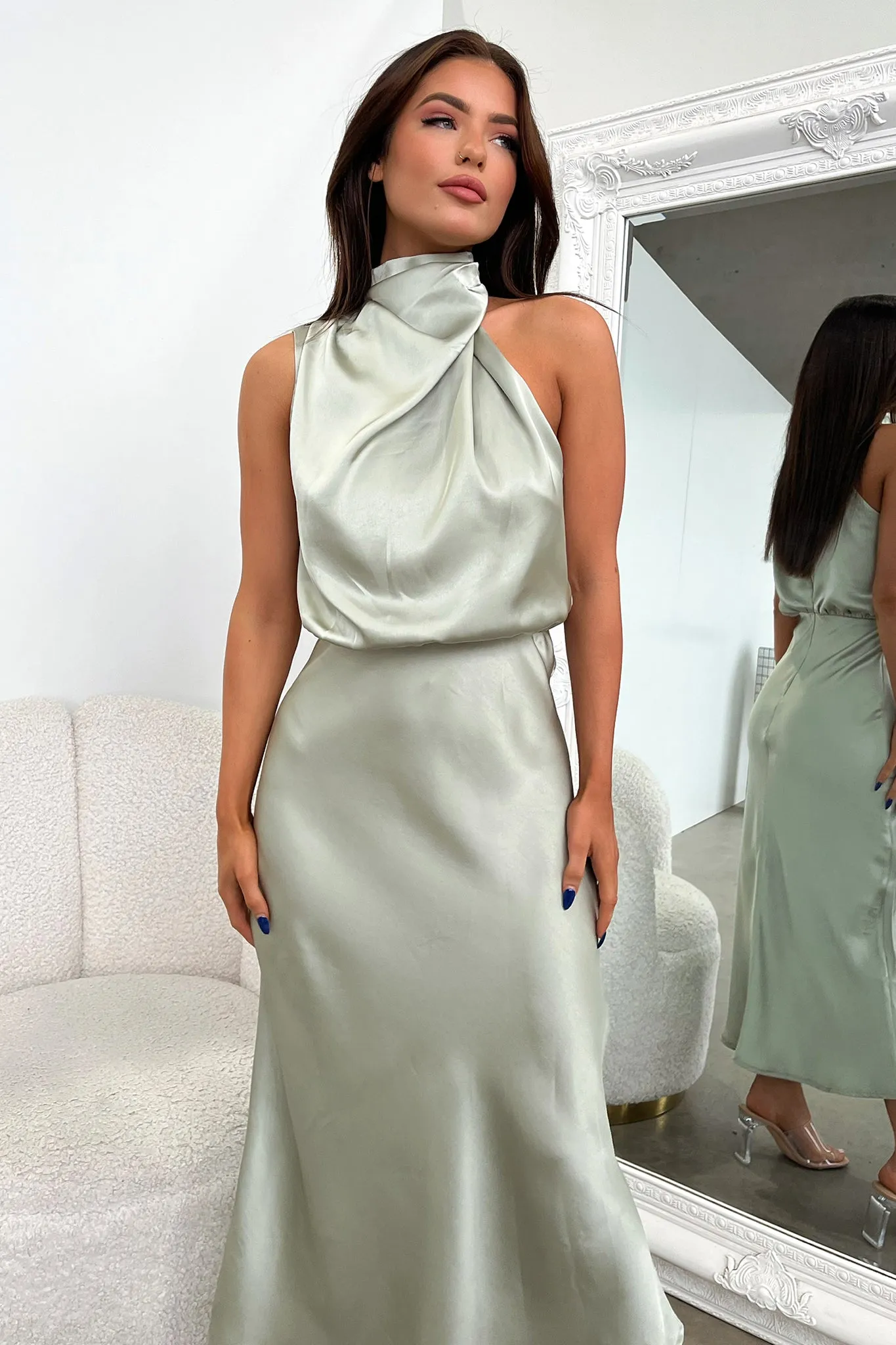 Santorini Maxi Dress - Sage sold by Thats So Fetch product image thumbnail 2