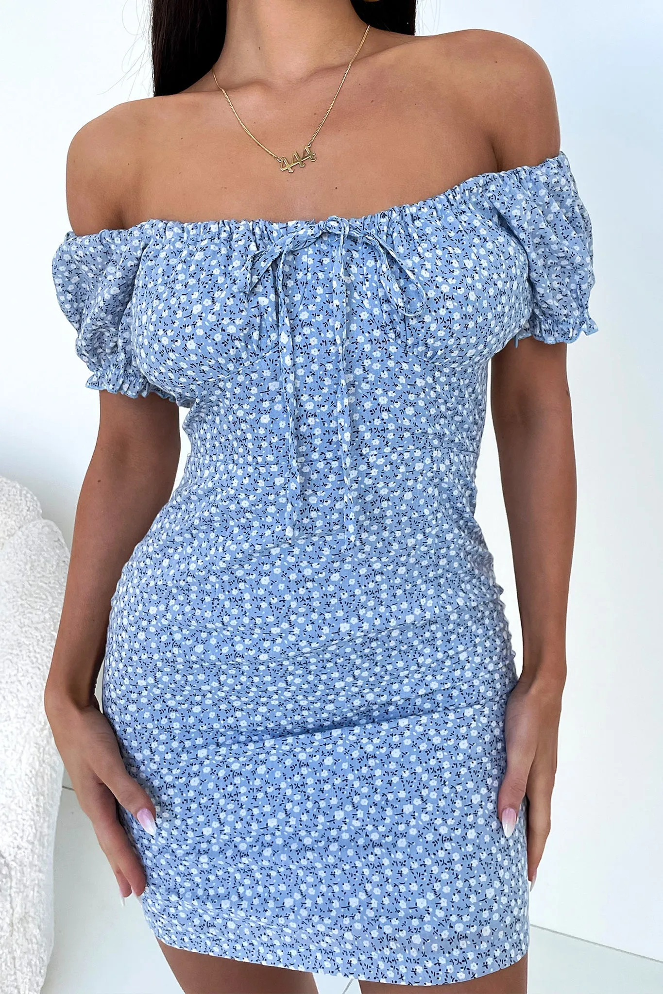 Alma Dress - Blue Floral sold by Thats So Fetch product image thumbnail 5