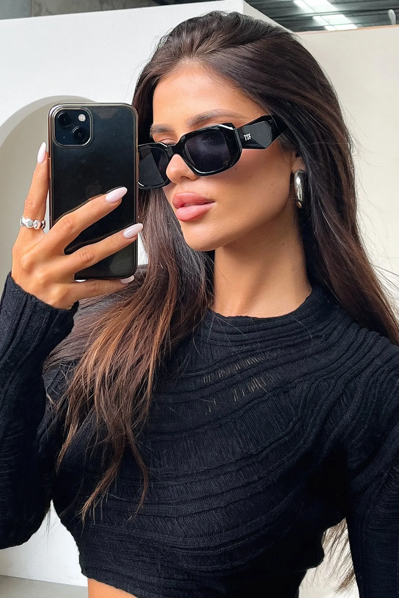 Sadie Sunglasses - Black sold by Thats So Fetch product image thumbnail 2