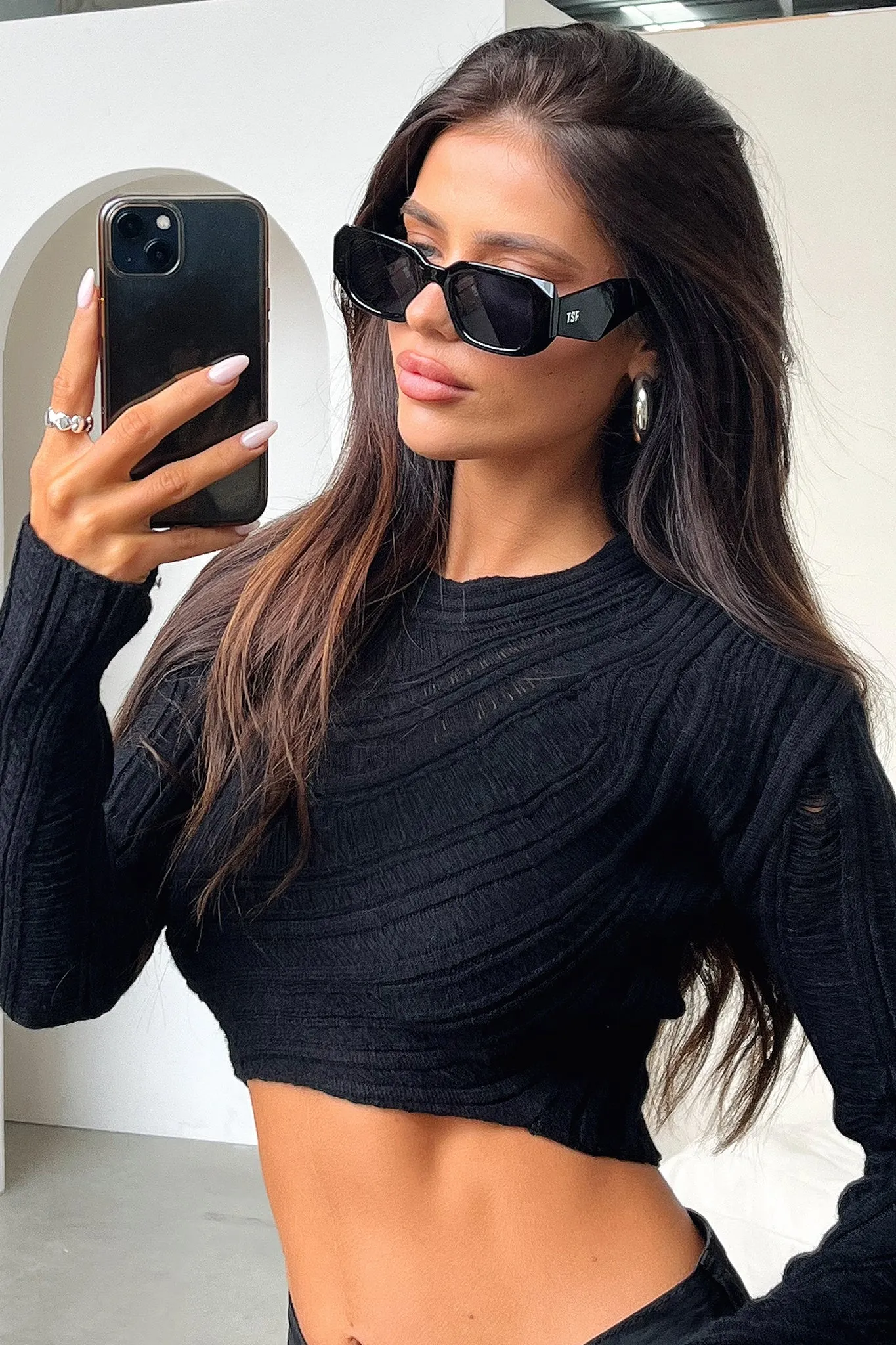 Sadie Sunglasses - Black sold by Thats So Fetch product image thumbnail 4