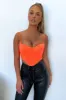 Marko Lace Corset - Neon Orange sold by Thats So Fetch