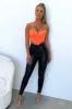 Marko Lace Corset - Neon Orange sold by Thats So Fetch