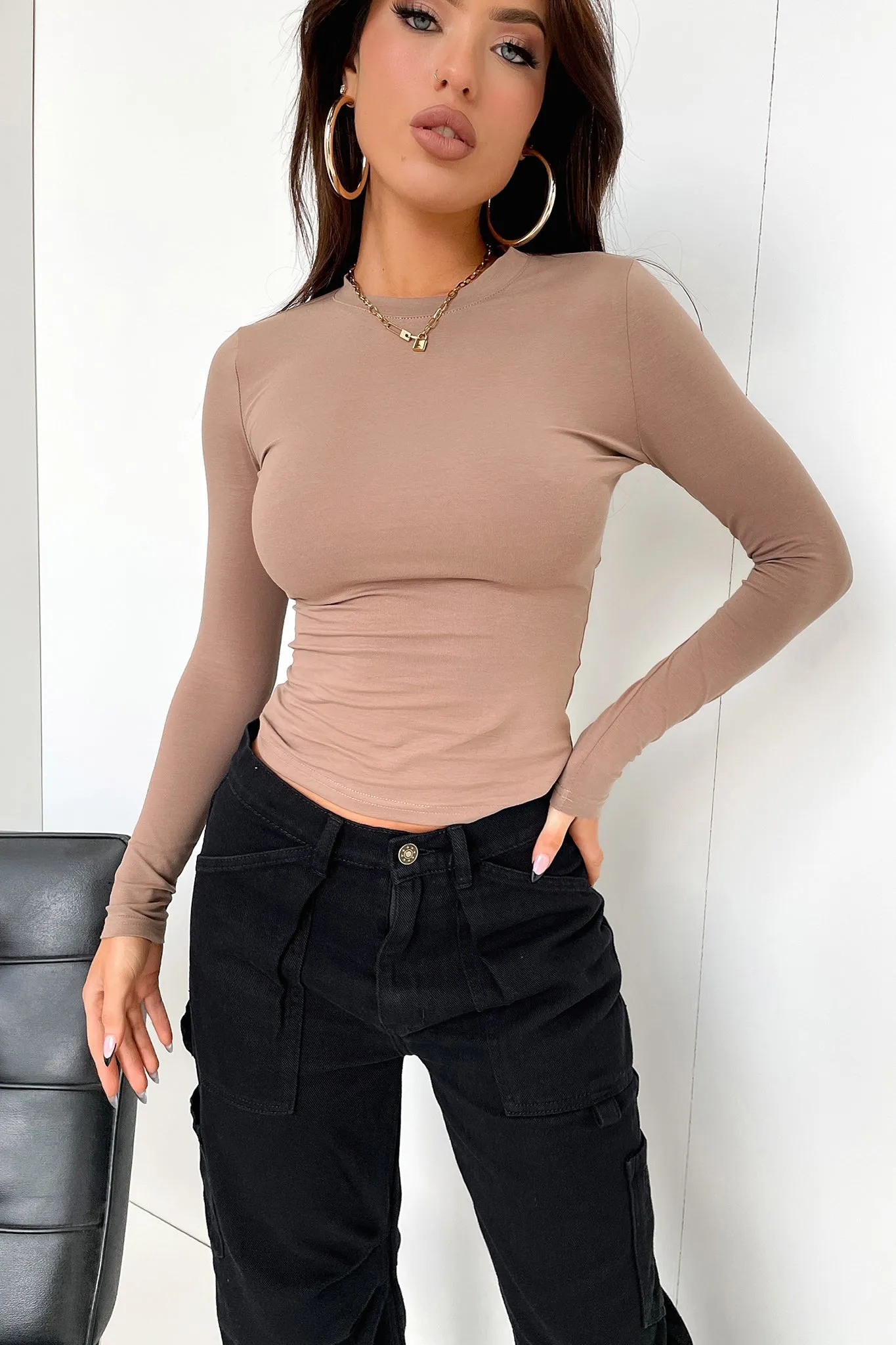 Lemar Long Sleeve Tee - Brown sold by Thats So Fetch product image thumbnail 5