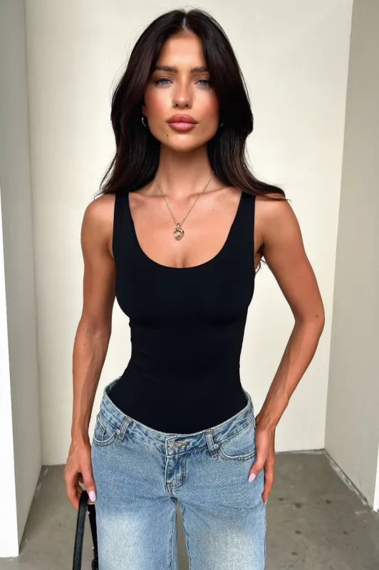 Alisa Shapewear Bodysuit - Black sold by Thats So Fetch
