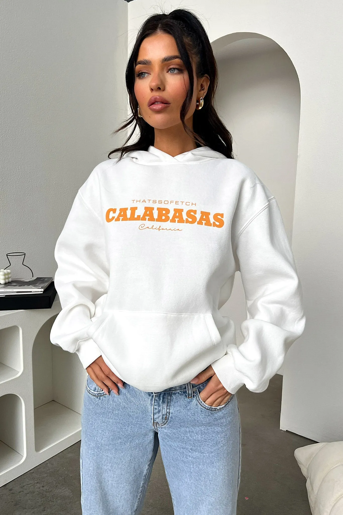 Calabasas Hoodie - White sold by Thats So Fetch product image thumbnail 3