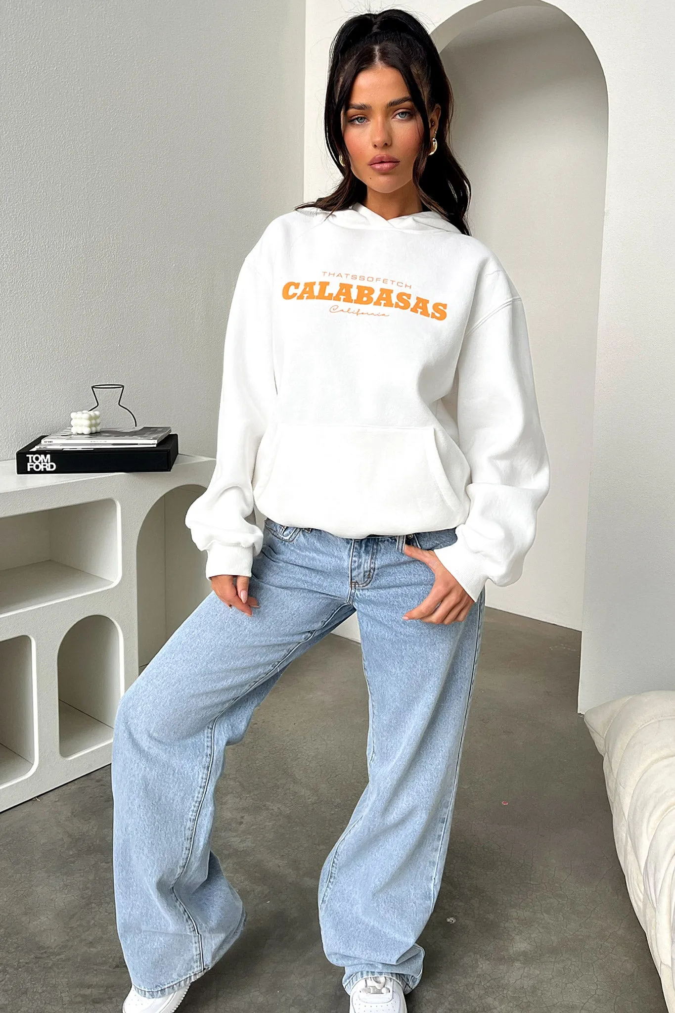 Calabasas Hoodie - White sold by Thats So Fetch product image thumbnail 4