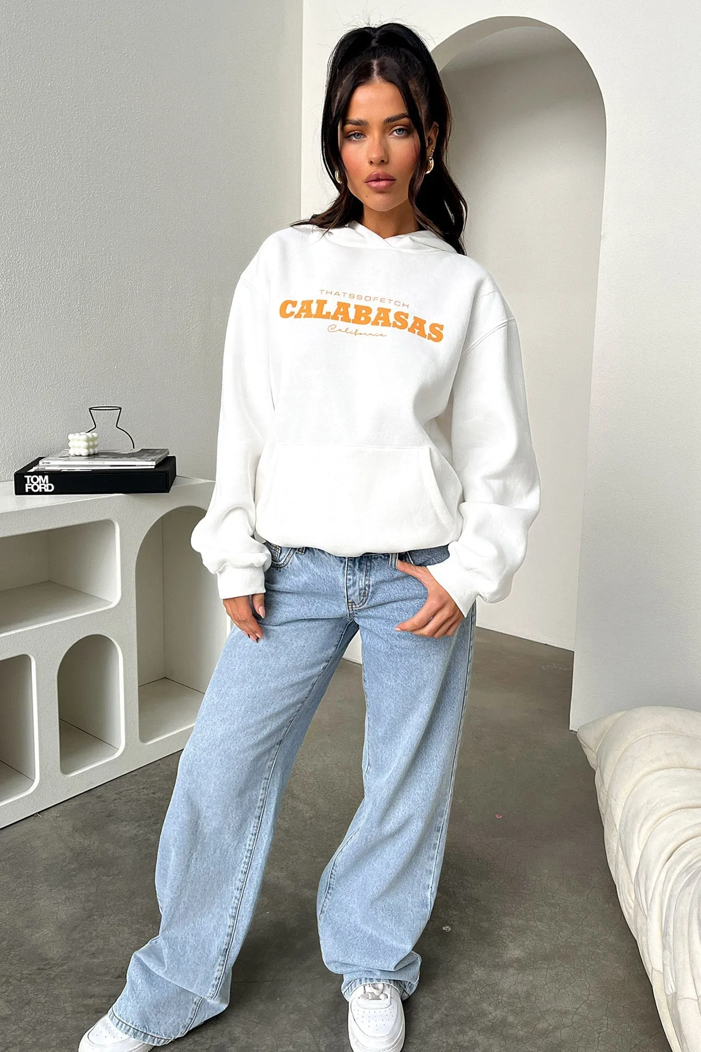 Calabasas Hoodie - White sold by Thats So Fetch product image thumbnail 2