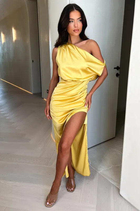 Gera Midi Dress - Yellow made by Thats So Fetch