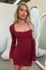 Georgina Dress - Burgundy sold by Thats So Fetch