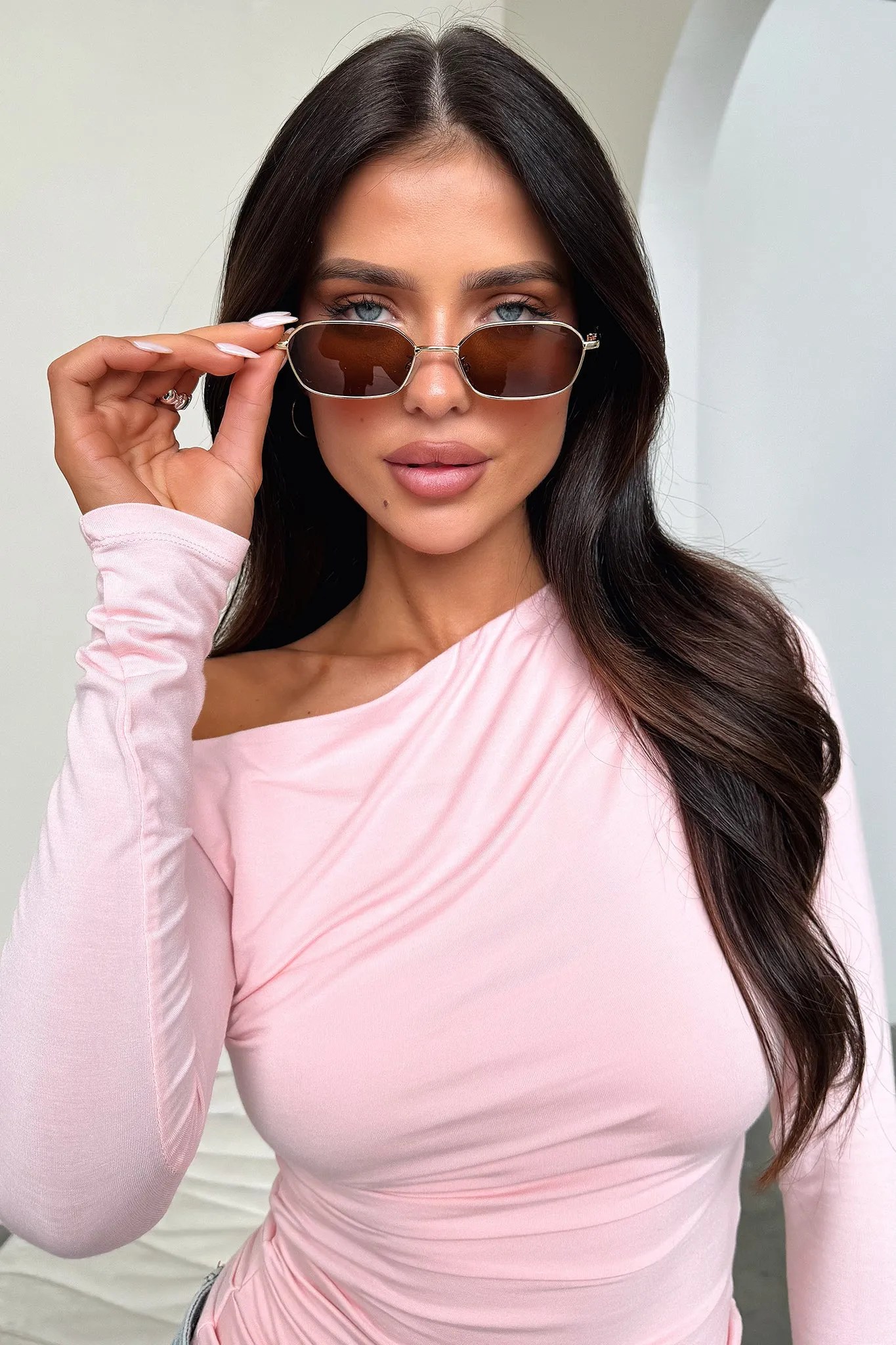 Rhys Sunglasses - Gold/Brown sold by Thats So Fetch