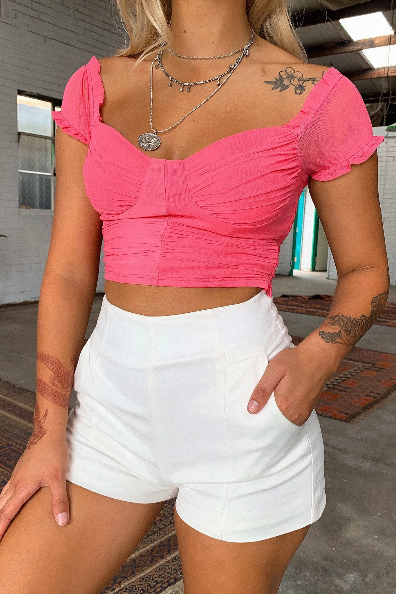 Lynx Crop - Hot Pink sold by Thats So Fetch product image thumbnail 2