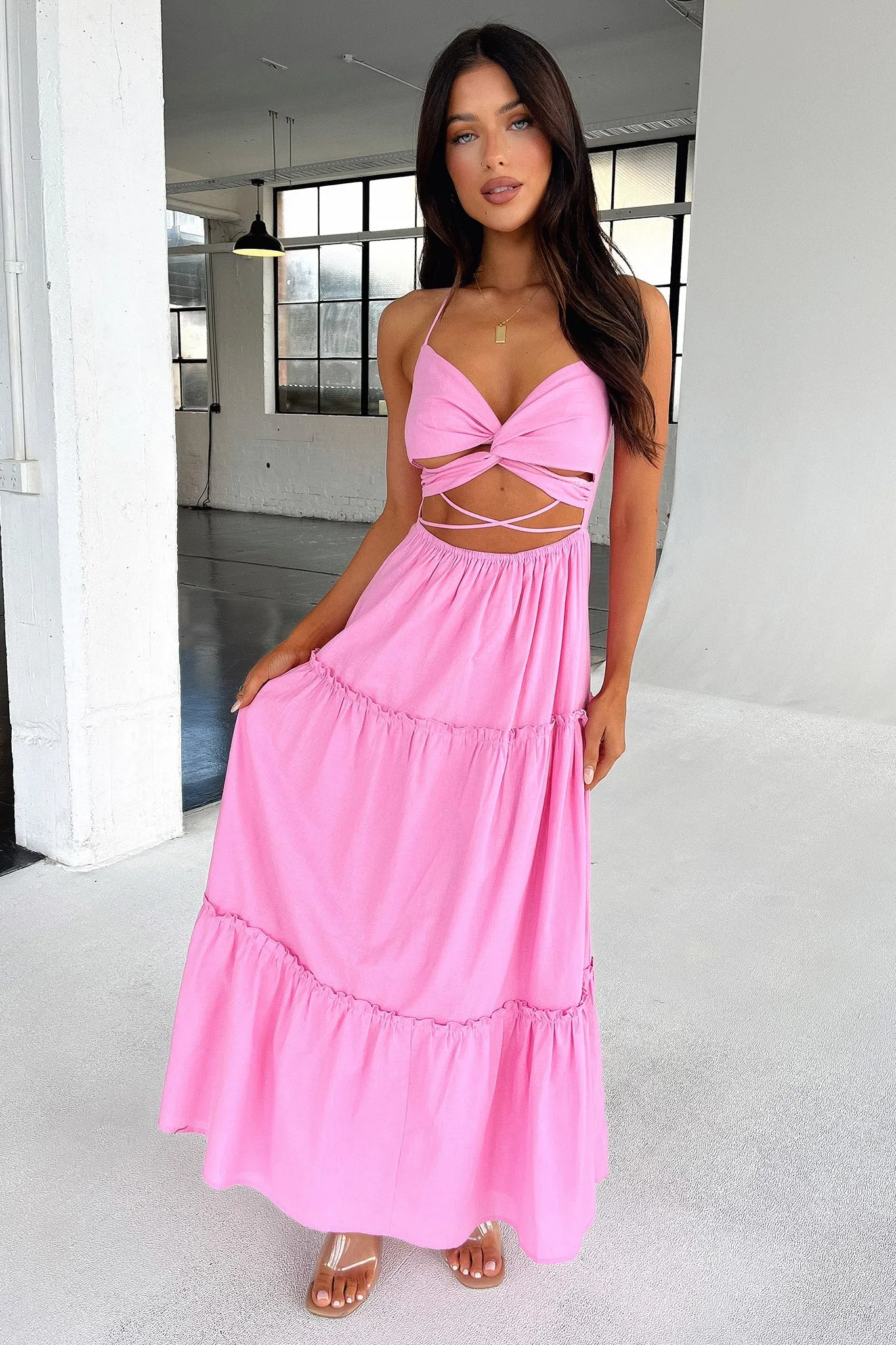 Lucy Maxi Dress - Pink sold by Thats So Fetch product image thumbnail 4