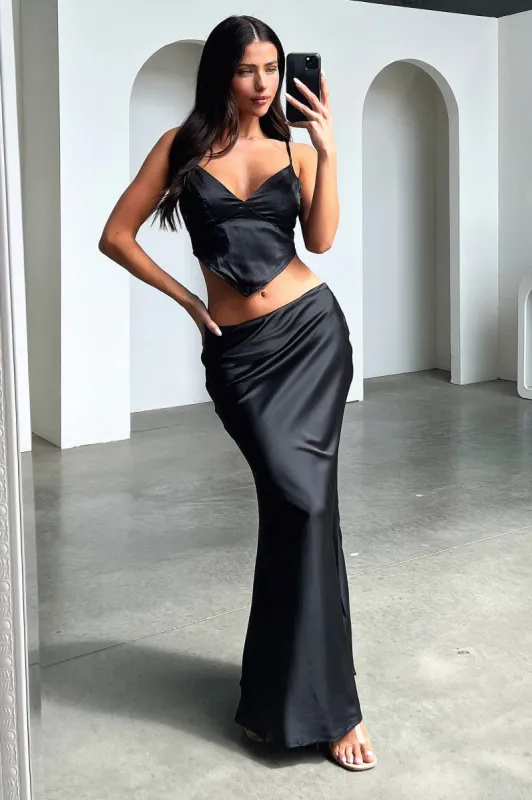 Adira Maxi Skirt - Black sold by Thats So Fetch
