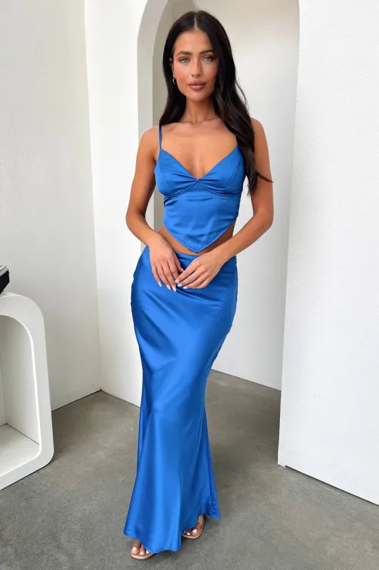 Adira Maxi Skirt - Blue sold by Thats So Fetch