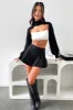 Evie Turtleneck Shrug - Black sold by Thats So Fetch