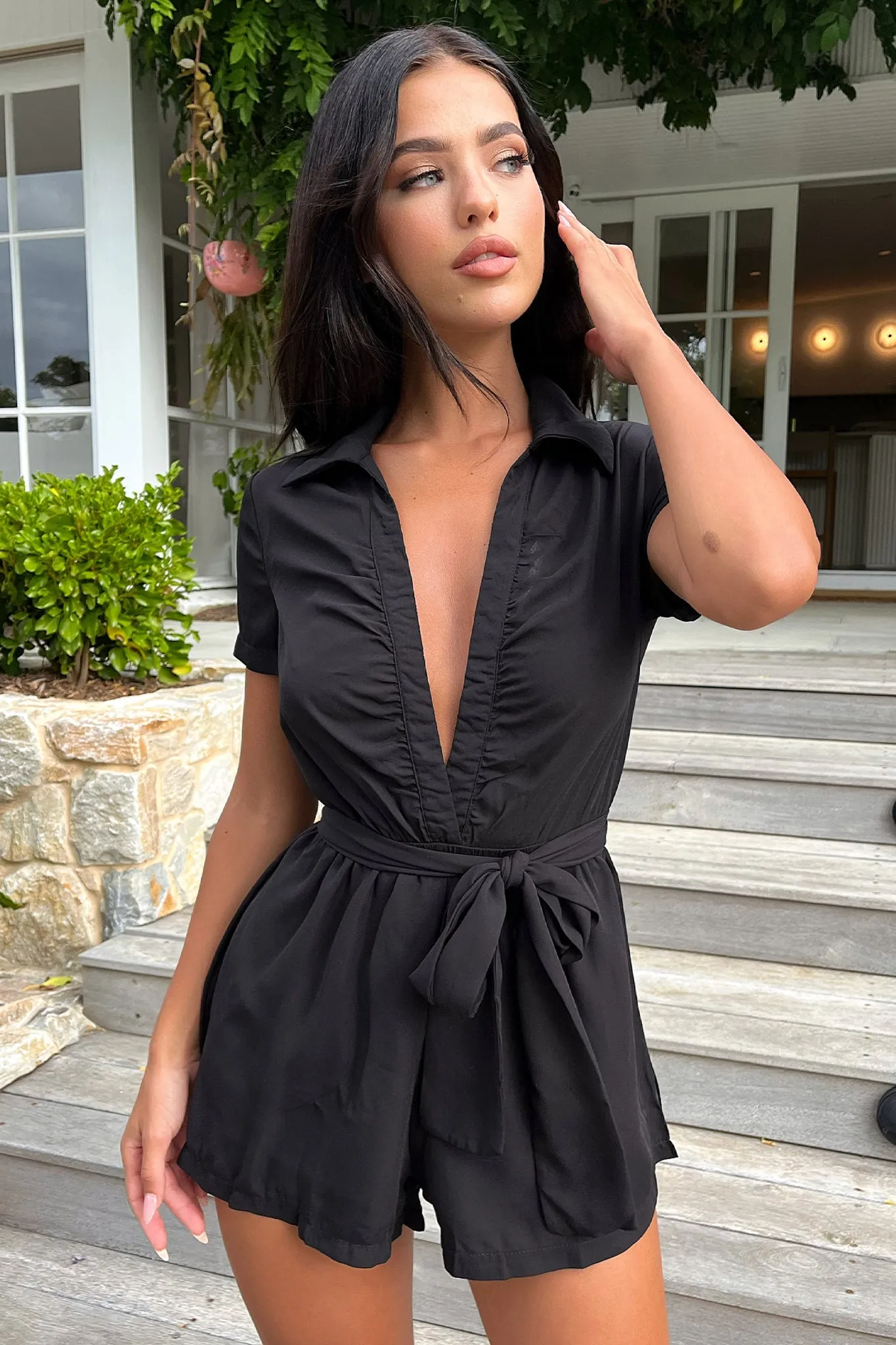 Rosa Playsuit - Black sold by Thats So Fetch product image thumbnail 4