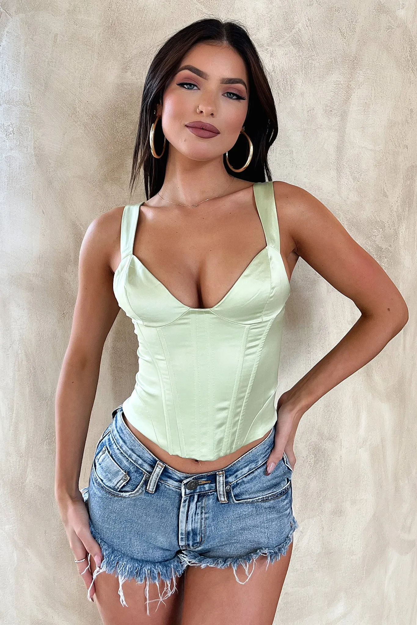 Talyeen Corset - Green sold by Thats So Fetch product image thumbnail 4