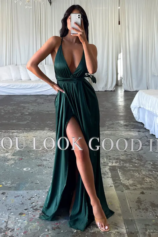 Scarlett Dress - Emerald Green made by Thats So Fetch