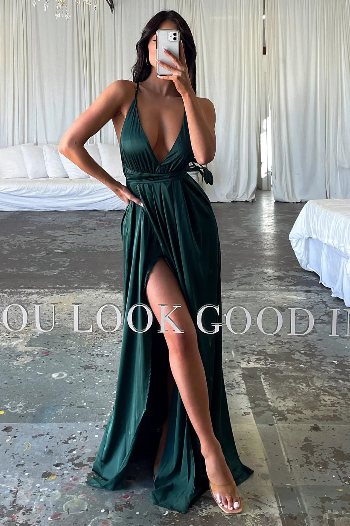 Scarlett Dress - Emerald Green sold by Thats So Fetch