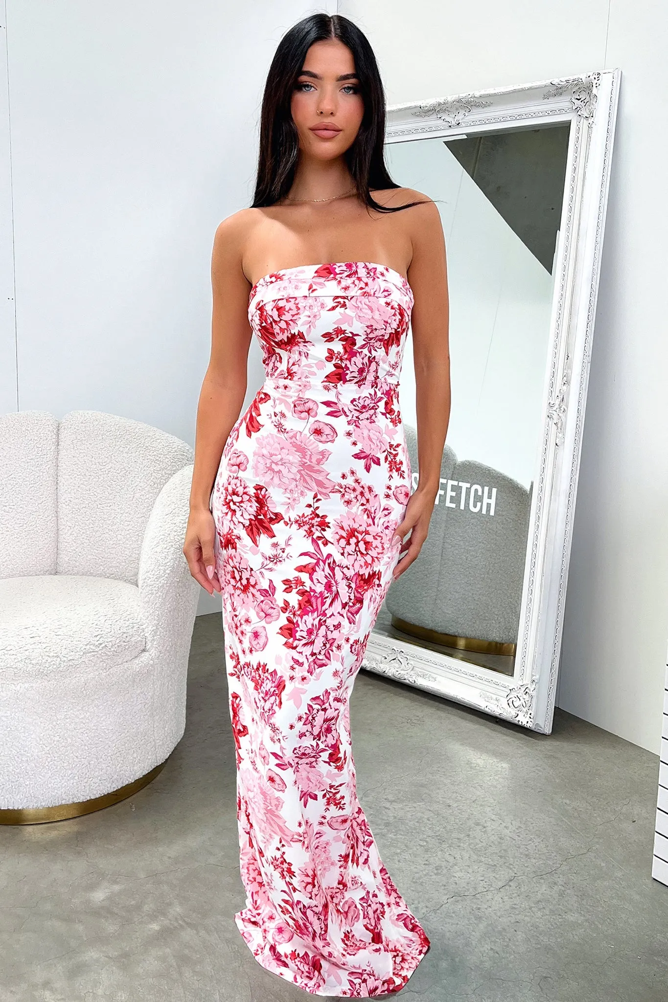 Charms Maxi Dress - Pink Floral sold by Thats So Fetch product image thumbnail 5