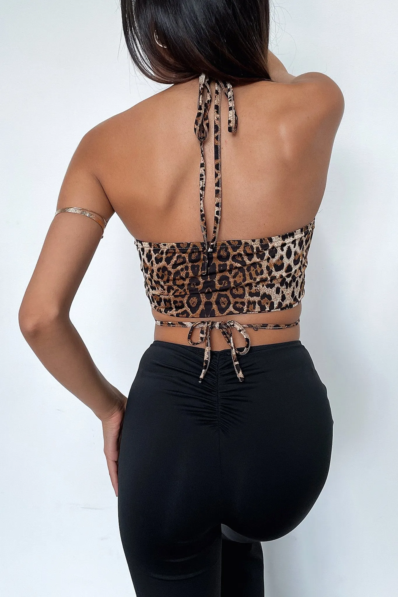 Mercede Crop - Brown Leopard sold by Thats So Fetch product image thumbnail 5