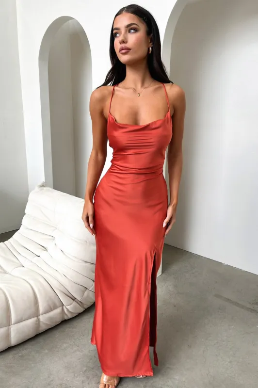 Olivia Maxi Dress - Rust sold by Thats So Fetch