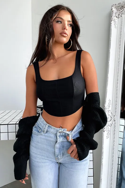 Jay Crop - Black sold by Thats So Fetch